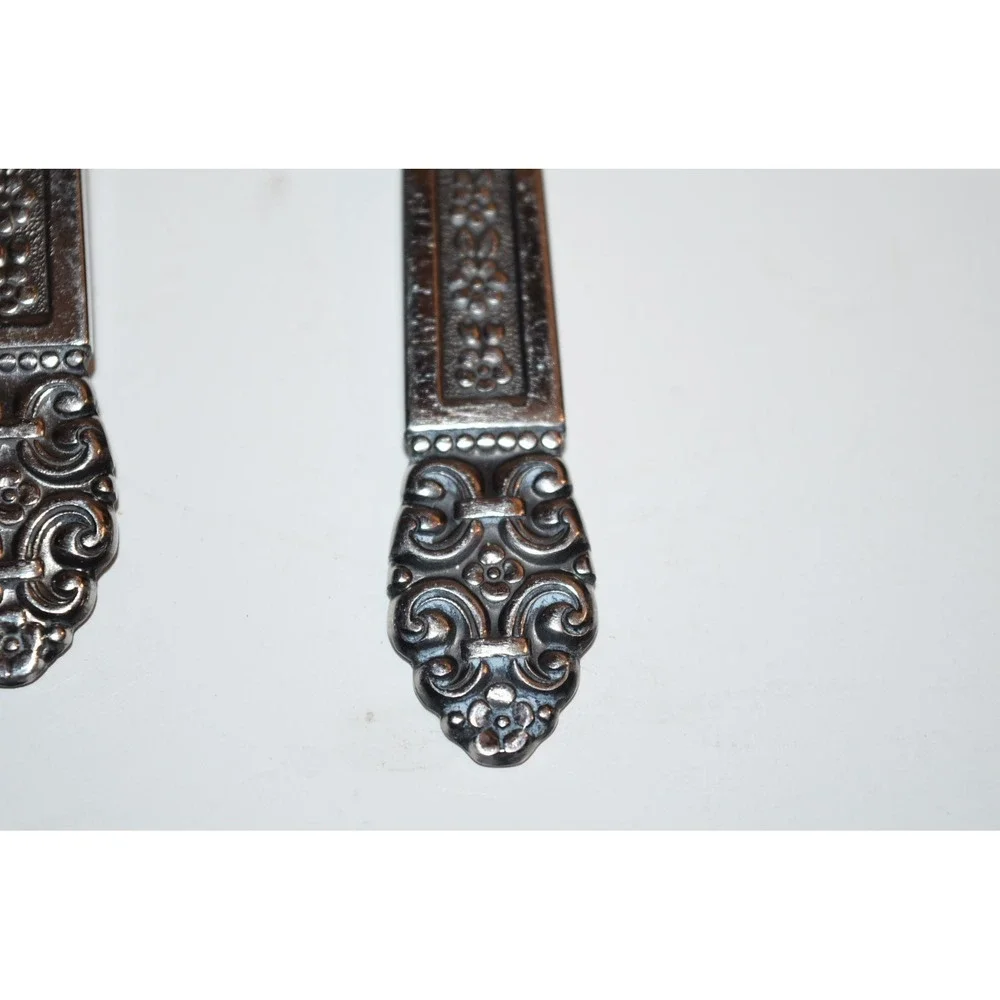 Oneida Community Coronation floral accent Sugar spoon ladle meat fork scroll